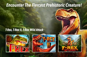 Promo for T-rex, T-rex 2, and T-rex wild attack