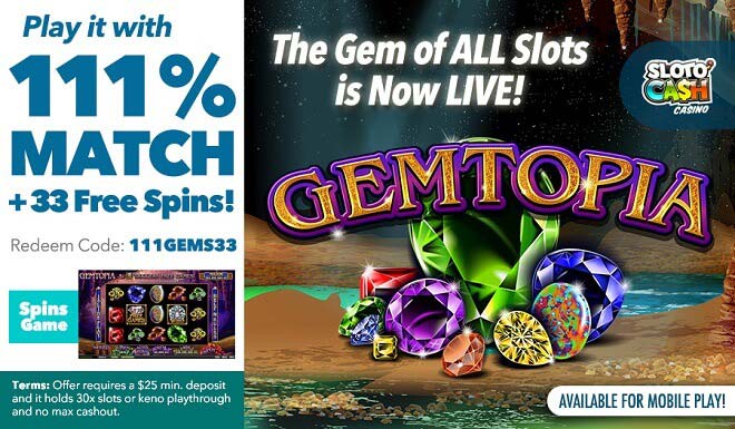 Gemtopia: Play the Gem of All Slots 