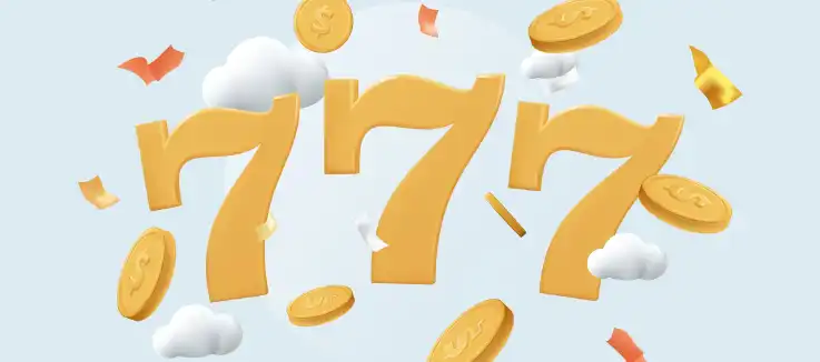 Coins swirling about the number 7