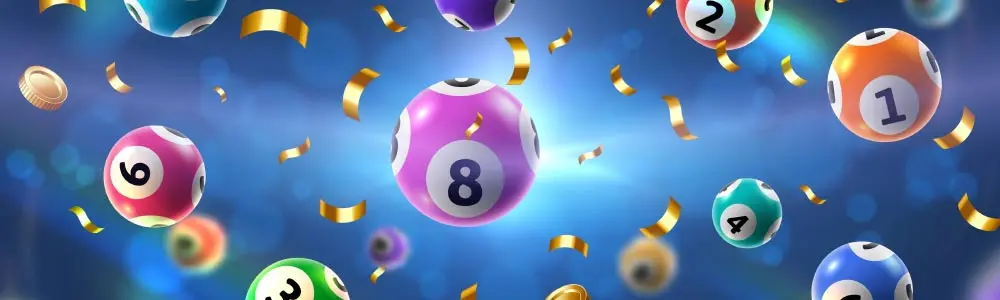 Numbered balls floating in space
