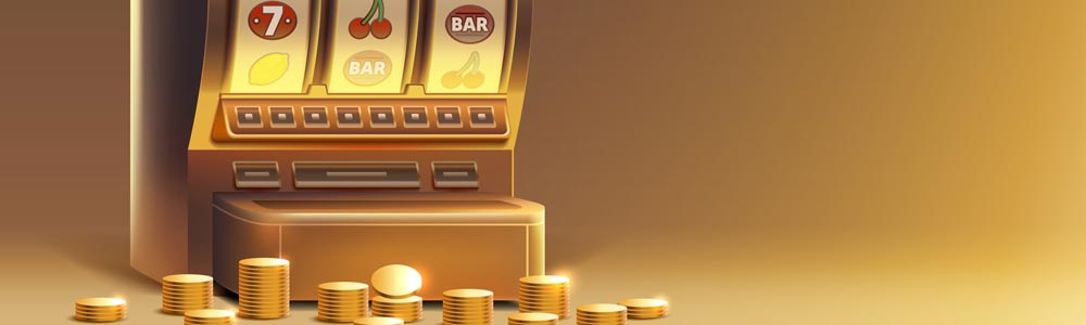 slot machine showing a winning combination 