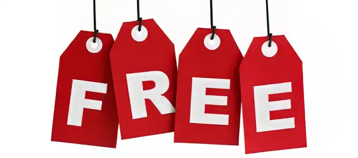 F - R - E - E spelling out the word Free, representing free real money slots