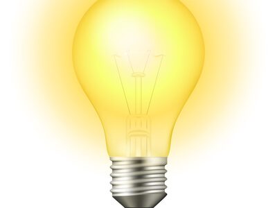 a lit light bulb indicating intelligence