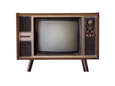 retro ‘60s console TV set